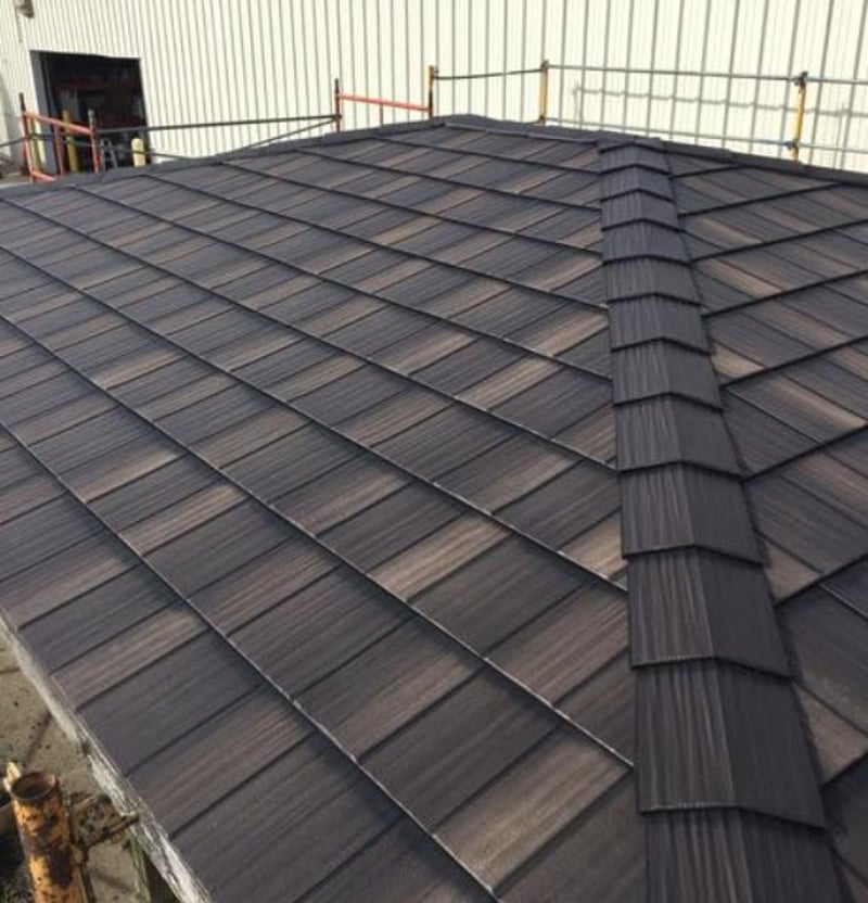 Infiniti Textured Shake Roofing Installed on Storage Building preview 2